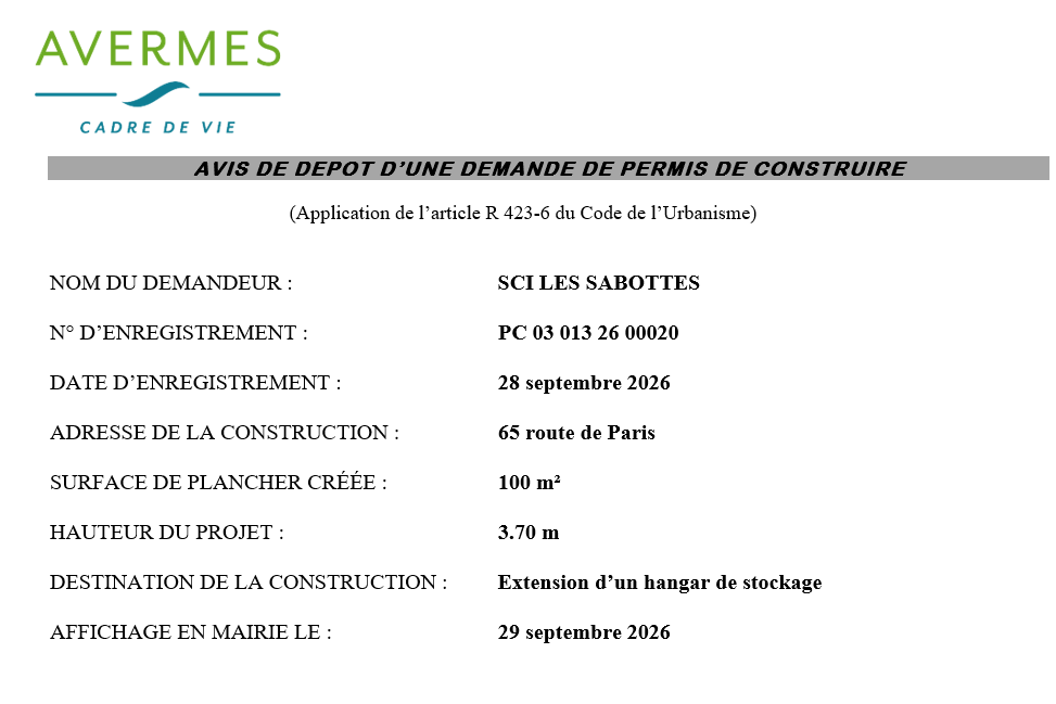 SCI LES SABOTTES